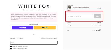 box fox promo code|Customer service